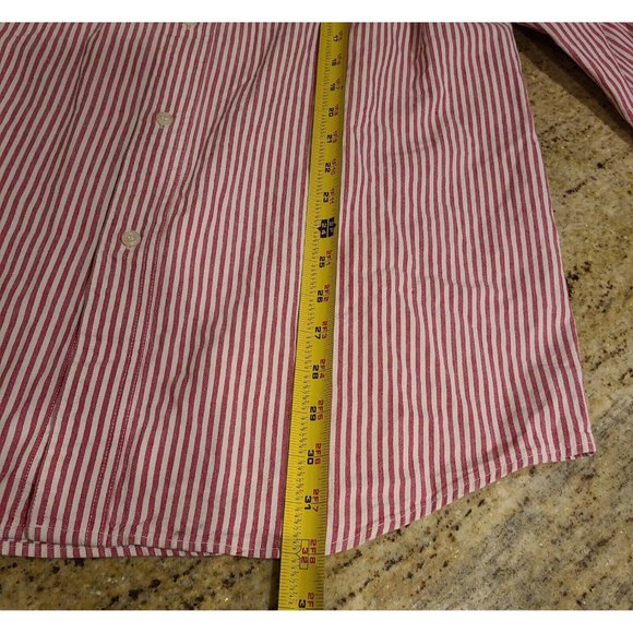 Looney Tunes Classic Shirt Adult M Button Up Long Sleeve Tweety Sylvester Stripe - Picture 5 of 14